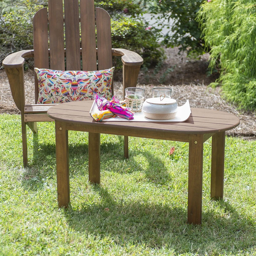 Teak Adirondack Outdoor Coffee Table