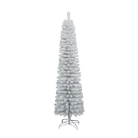 Holiday Time 7FT Pre-lit White Pencil Christmas Tree