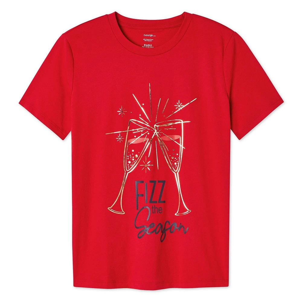 George Women's Christmas Short Sleeve Tee