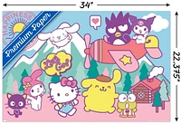 Hello Kitty and Friends - Happiness Overload Wall Poster, 14.725" x 22.375" Framed