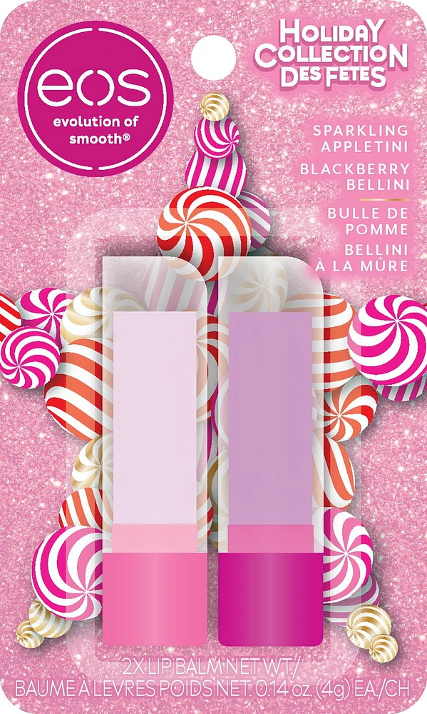 eos Holiday Sparkling Appletini/Blackberry Bellini Stick 8g, 2pk