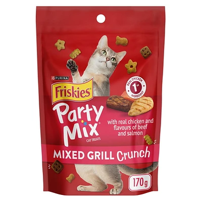 Friskies Party Mix Croquant Grillade Gâteries pour Chats 170g