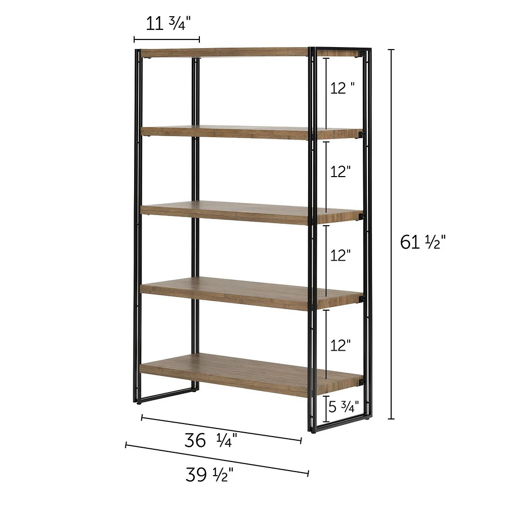 South Shore, Gimetri collection, 5 Fixed Shelves - Shelving Unit