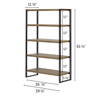 South Shore, Gimetri collection, 5 Fixed Shelves - Shelving Unit