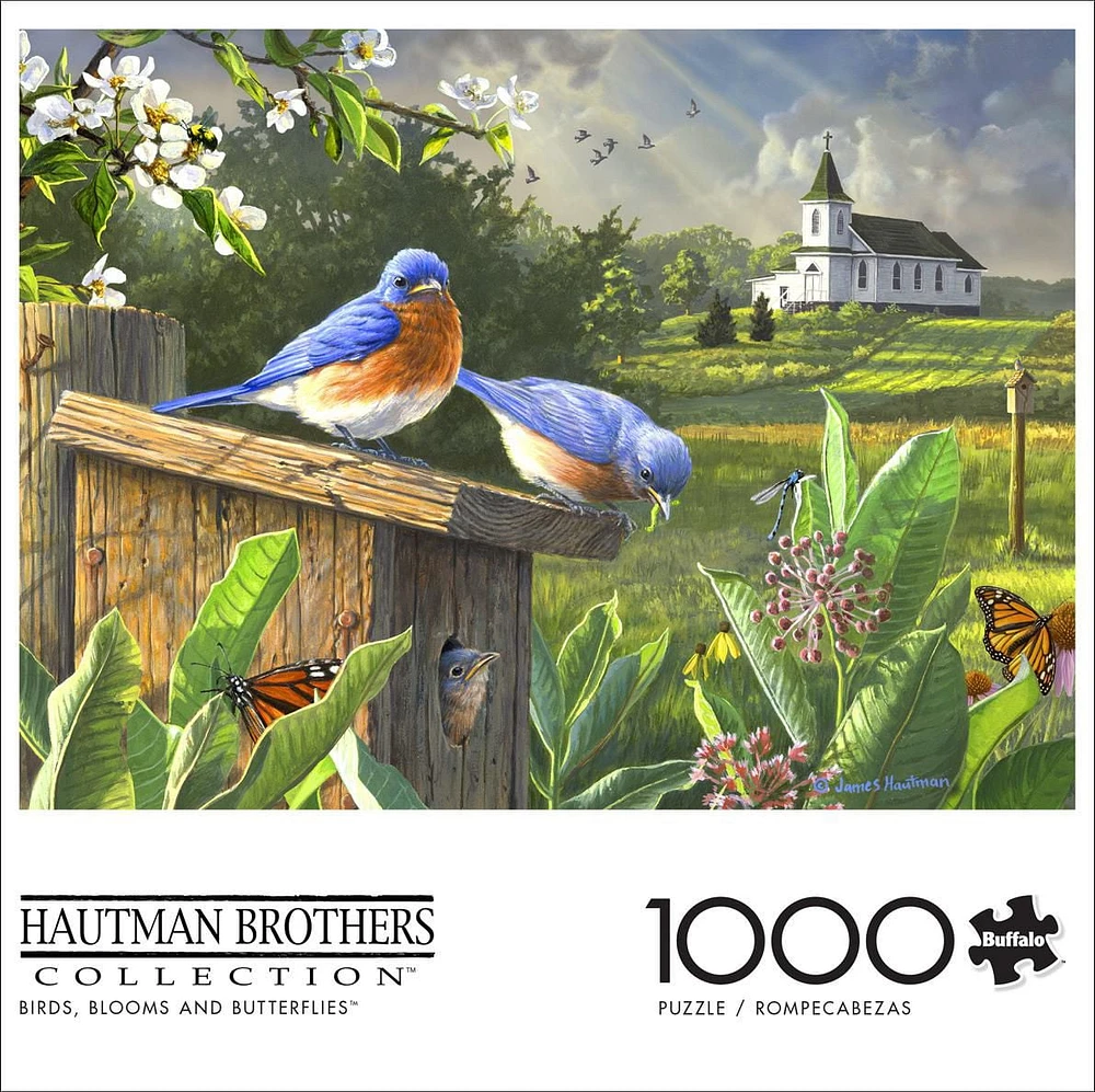 Buffalo Games - Hautman Brothers - Birds, Blooms, and Butterflies - 1000 Piece Jigsaw Puzzle