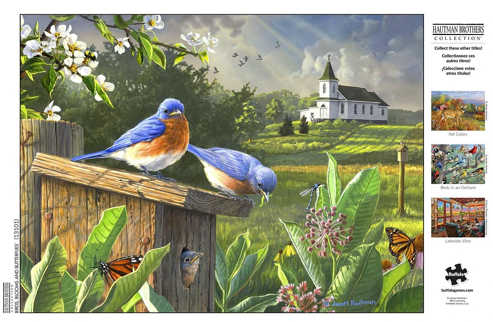 Buffalo Games - Hautman Brothers - Birds, Blooms, and Butterflies - 1000 Piece Jigsaw Puzzle