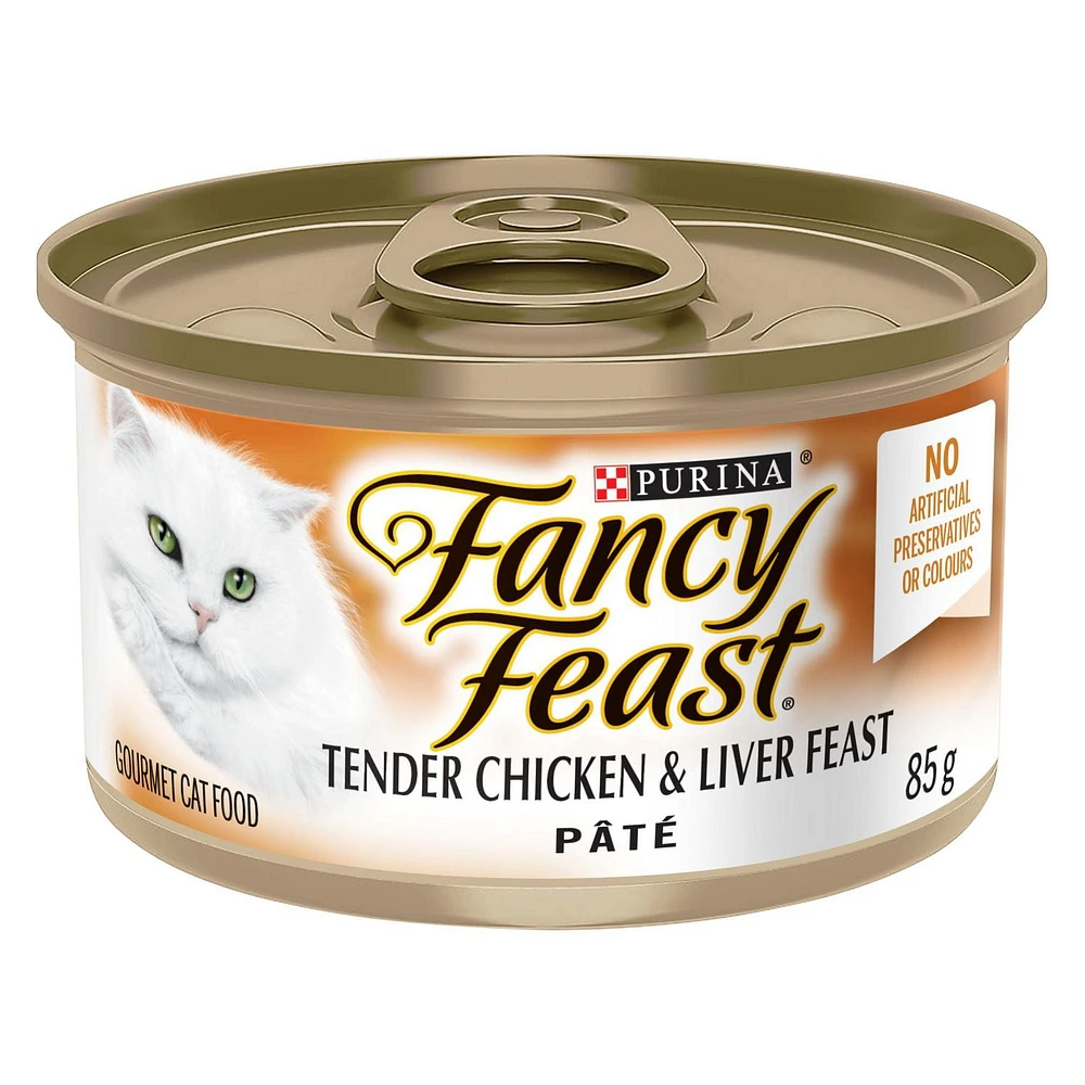 Fancy Feast Pâté Festin de Foie et de Poulet Tendres Nourriture pour Chats 85 g