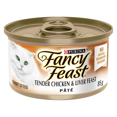Fancy Feast Pâté Festin de Foie et de Poulet Tendres Nourriture pour Chats 85 g