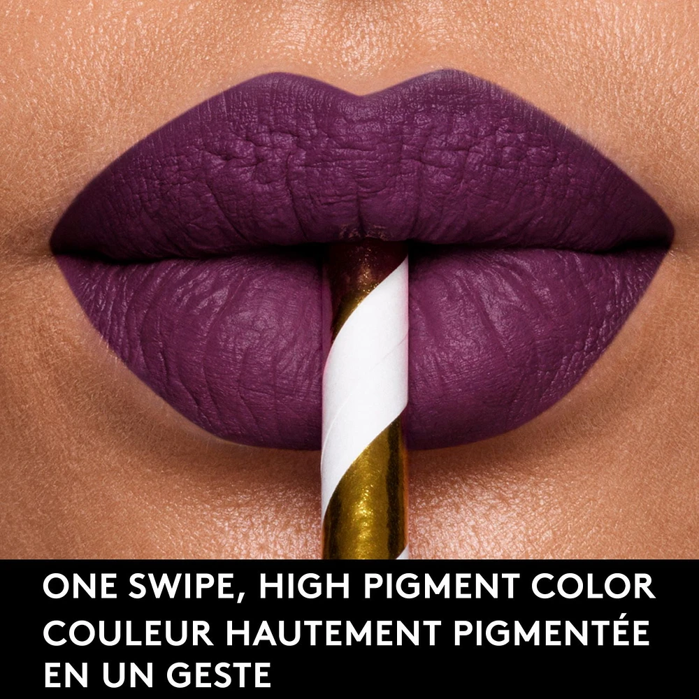 COVERGIRL Rouge à lèvres Ultra Mat Exhibitionist, ne craque pas, augmente l'hydratation des lèvres jusqu'à 40%, dure jusqu'à 24h, 100 % Sans Cruauté Rouge à lèvres mat richement coloré