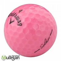 Mulligan - 12  Callaway Hex Solaire 5A Recycled Used Golf Balls, Pink