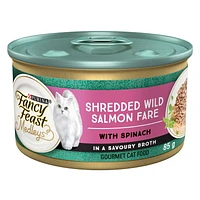 Fancy Feast Medleys Shredded Wild Salmon Fare in a Savoury Broth, Wet Cat Food 85 g, 85 g