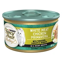 Fancy Feast Medleys White Meat Chicken Primavera in a Silky Broth, Wet Cat Food 85 g, 85 g