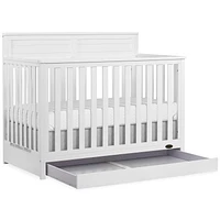 Fisher Price Jenny 5 in 1 Convertible Crib with Under Drawer, 3-position height