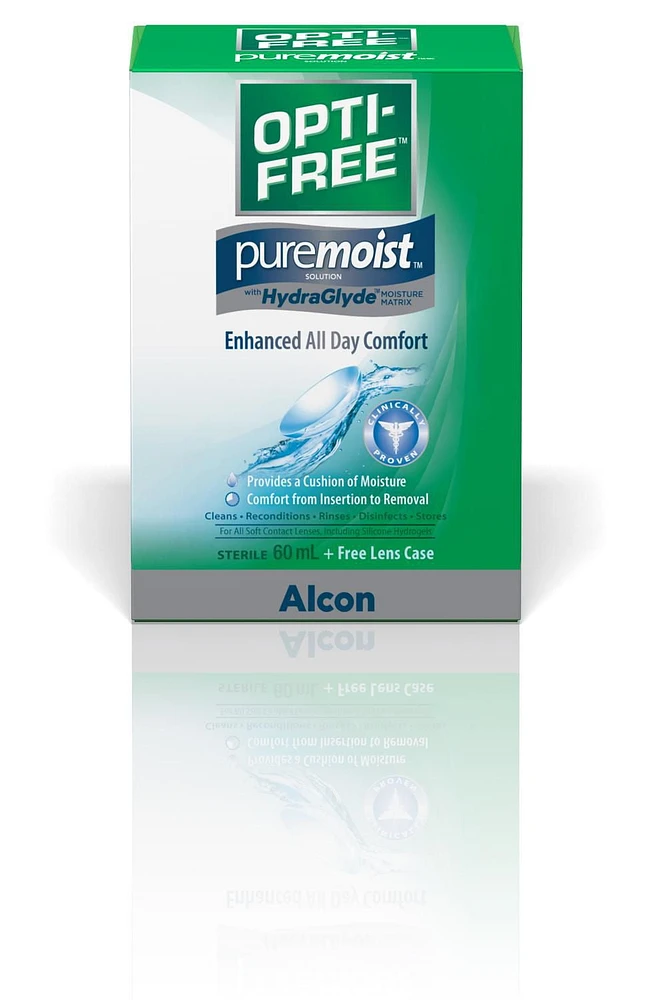 OPTI-FREE® PureMoist with HydraGlyde, Multipurpose Contact Lens Solution