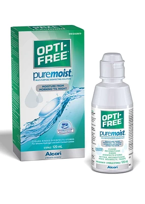 OPTI-FREE® PureMoist with HydraGlyde Travel Size, Multipurpose Contact Lens Solution