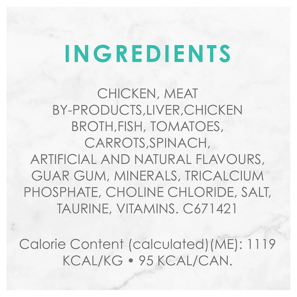 Fancy Feast Medleys White Meat Chicken Primavera Pâté, Wet Cat Food 85 g, 85 g