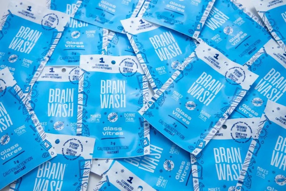 Brain Wash Glass Cleaner Refill Pod, 1 pod