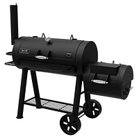 Dyna-Glo DGSS962CBO-D Signature Series Barrel Charcoal Grill & Side Firebox