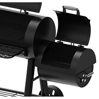 Dyna-Glo DGSS962CBO-D Signature Series Barrel Charcoal Grill & Side Firebox