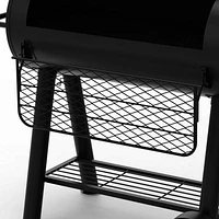 Dyna-Glo DGSS962CBO-D Signature Series Barrel Charcoal Grill & Side Firebox