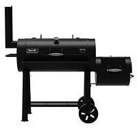 Dyna-Glo DGSS962CBO-D Signature Series Barrel Charcoal Grill & Side Firebox