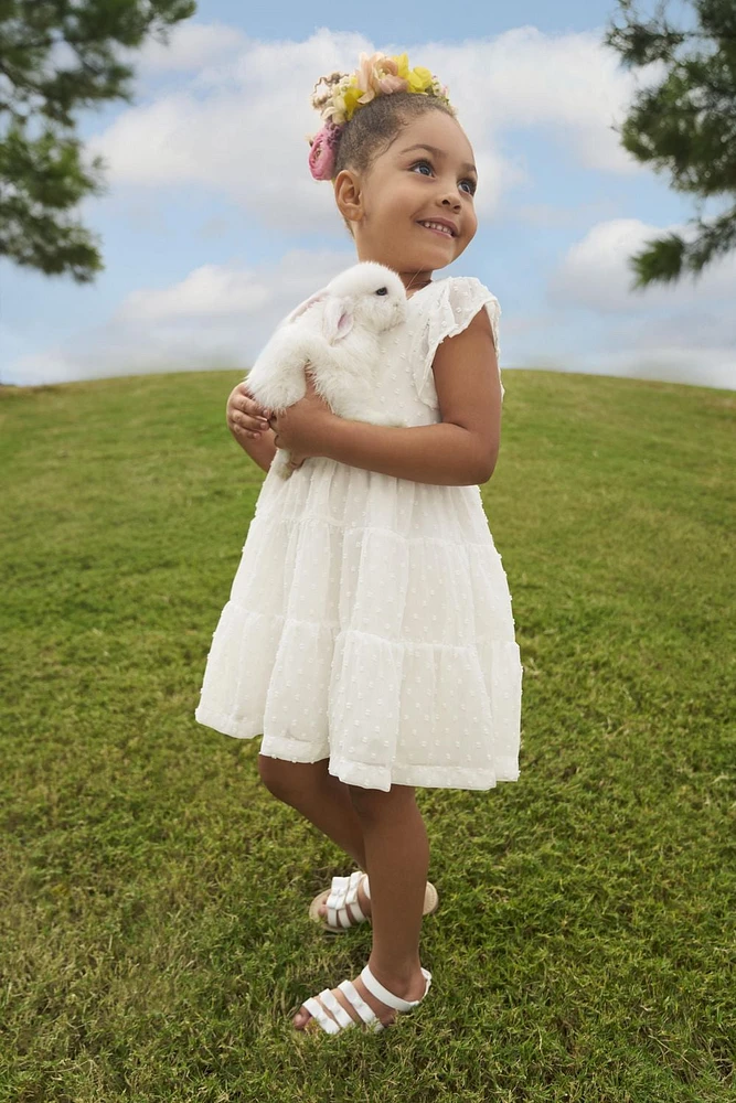 Robe blanche Carter's Child of Mine pour petites filles