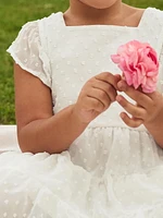 Robe blanche Carter's Child of Mine pour petites filles