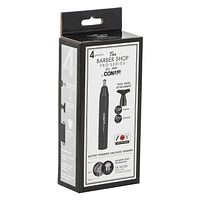 The Barber Shop PRO Series by Conair Grooming Battery Operated Diamond Head Nose Ear Trimmer with Multi Face Trimmer Head