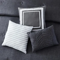 Mainstays Gray Textured 10-Piece Bed in a Bag Coordinating Bedding Set