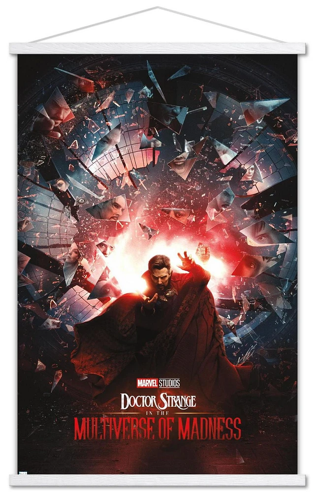 Marvel Doctor Strange in the Multiverse of Madness - Official One Sheet Wall Poster, 22.375" x 34" Framed