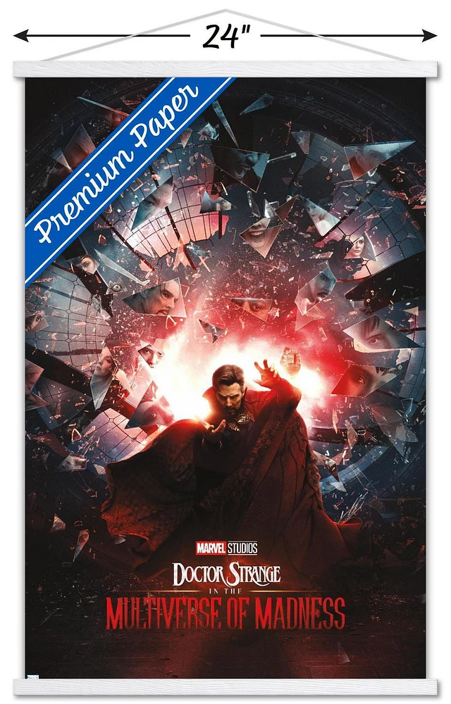 Marvel Doctor Strange in the Multiverse of Madness - Official One Sheet Wall Poster, 22.375" x 34" Framed