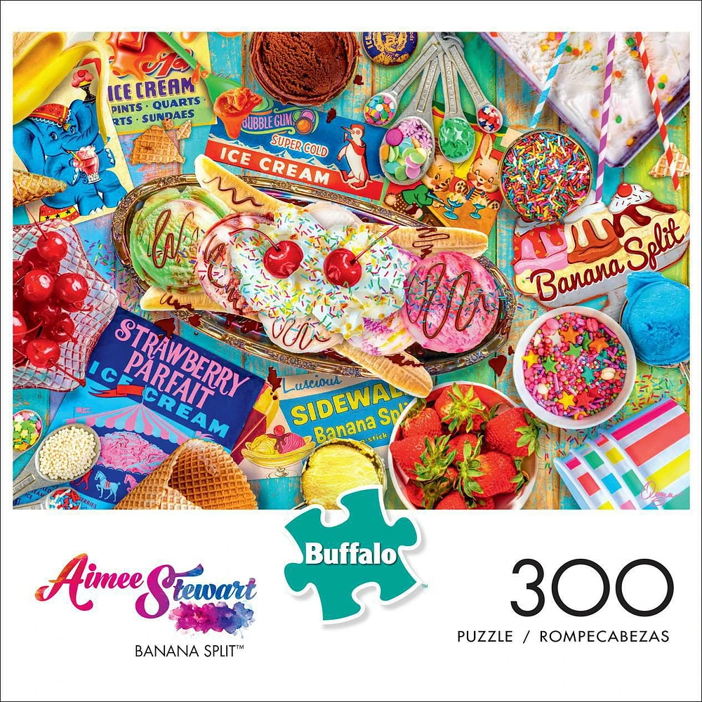 Buffalo Games - Aimee Stewart - Banana Split - 300 Piece Jigsaw Puzzle