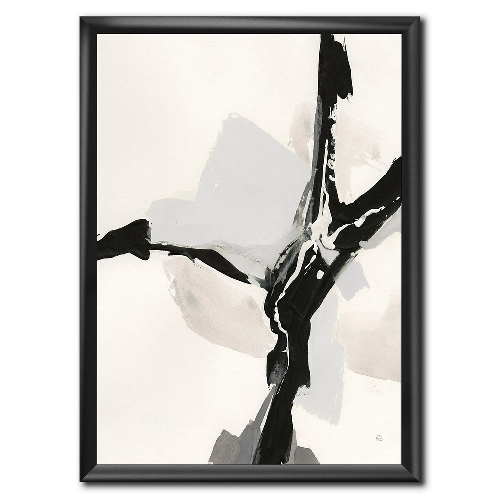 Designart Abstract Neutral III Framed Wall Art