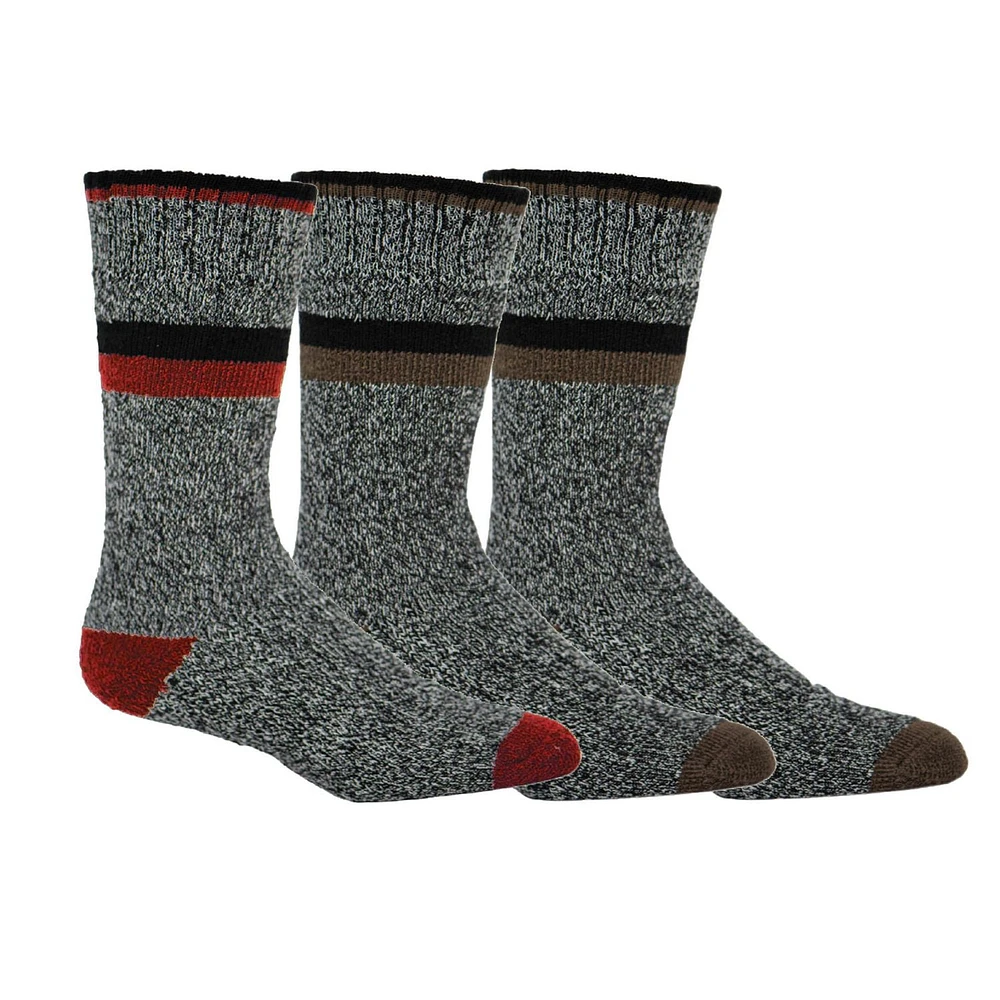 Mens Pathfinder by Kodiak 3-Pack Thermal Cotton Sock