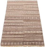 ECARPETGALLERY 4'11" x 7'11" Moroccan Tangier Hand-knotted Area Rug for Living Room, Dining Room and Bedroom in Brown