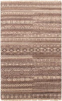 ECARPETGALLERY 4'11" x 7'11" Moroccan Tangier Hand-knotted Area Rug for Living Room, Dining Room and Bedroom in Brown