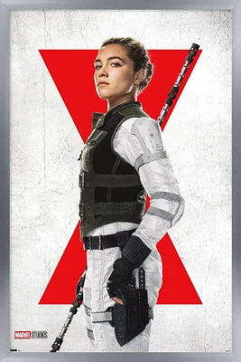 Marvel Black Widow - Yelena One Sheet Wall Poster with Magnetic Frame, 22.375" x 34"