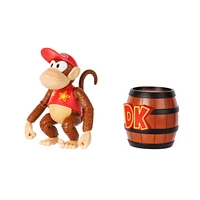 Nintendo 4 Inch Figure - Diddy Kong with DK Barrel