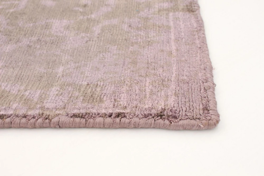 ECARPETGALLERY 8'0" x 9'9"  Transitional Galleria Hand Loomed Area Rug for Living Room, Dining Room and Bedroom in Purple