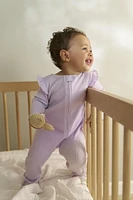 Carter's Child of Mine Baby Girls' Sleep n Play Purple Ruffle, Size Preemie - 6/9 Months