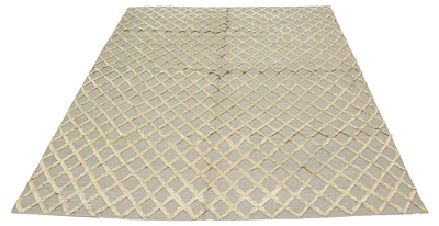 ECARPETGALLERY 9'1" x 11'5" Carved Cambridge Hand Made Area Rug for Living Room, Dining Room and Bedroom in Yellow