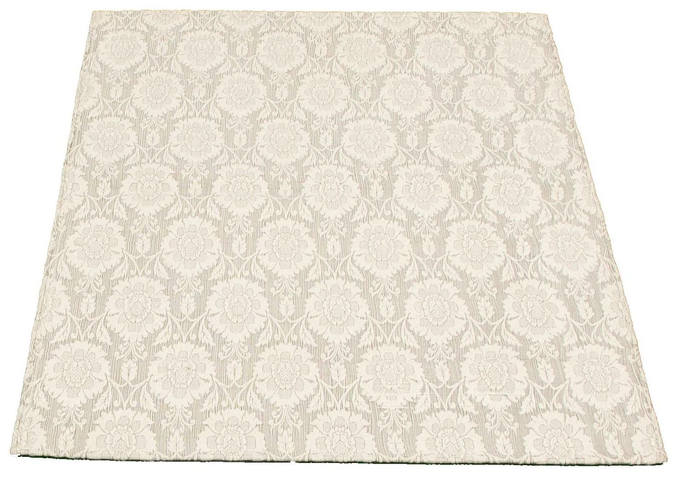 ECARPETGALLERY 3'10" x 6'0" Floral Collage Handmade Area Rug for Living Room, Dining Room and Bedroom in Ivory