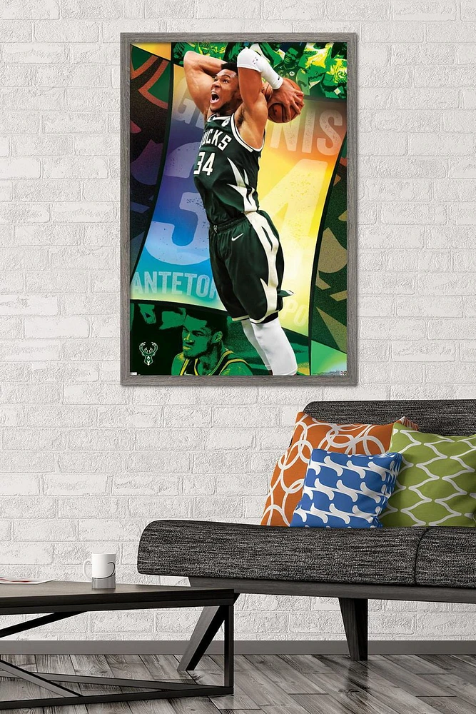 NBA Milwaukee Bucks - Giannis Antetokounmpo 21 Wall Poster