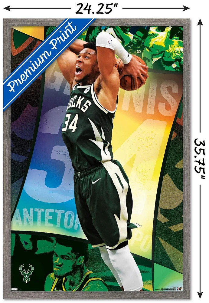 NBA Milwaukee Bucks - Giannis Antetokounmpo 21 Wall Poster