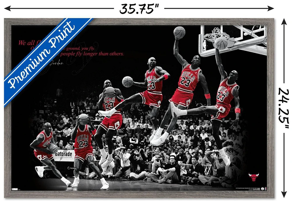 Michael Jordan - Fly Wall Poster