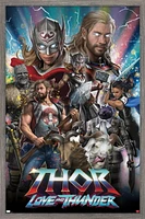 Marvel Thor: Love and Thunder - Amazing Wall Poster, 22.375" x 34" Framed