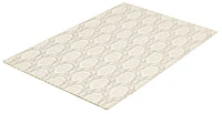 ECARPETGALLERY 3'10" x 6'0" Floral Collage Handmade Area Rug for Living Room, Dining Room and Bedroom in Ivory