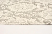 ECARPETGALLERY 3'10" x 6'0" Floral Collage Handmade Area Rug for Living Room, Dining Room and Bedroom in Ivory