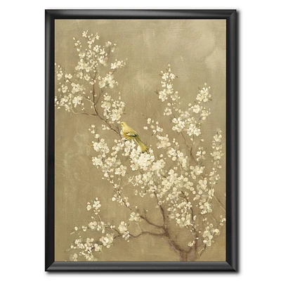 Designart White Cherry Blossom III Framed Wall Art