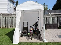 Utility Shelter 5 ft. x 8 ft. in White